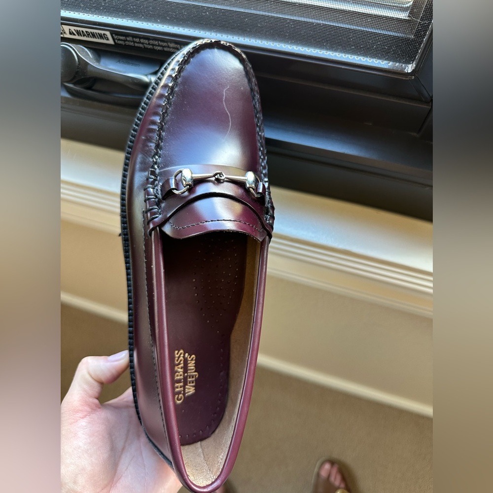 NWOT G.H. Bass Weejuns Women's Burgundy Loafers Never Worn - Picture 11 of 13